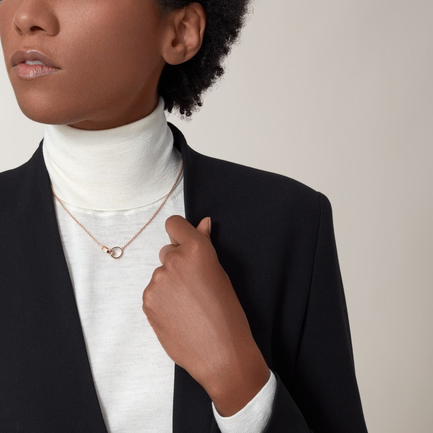 Double Ring Necklace