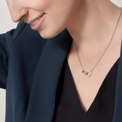 Double Ring Necklace