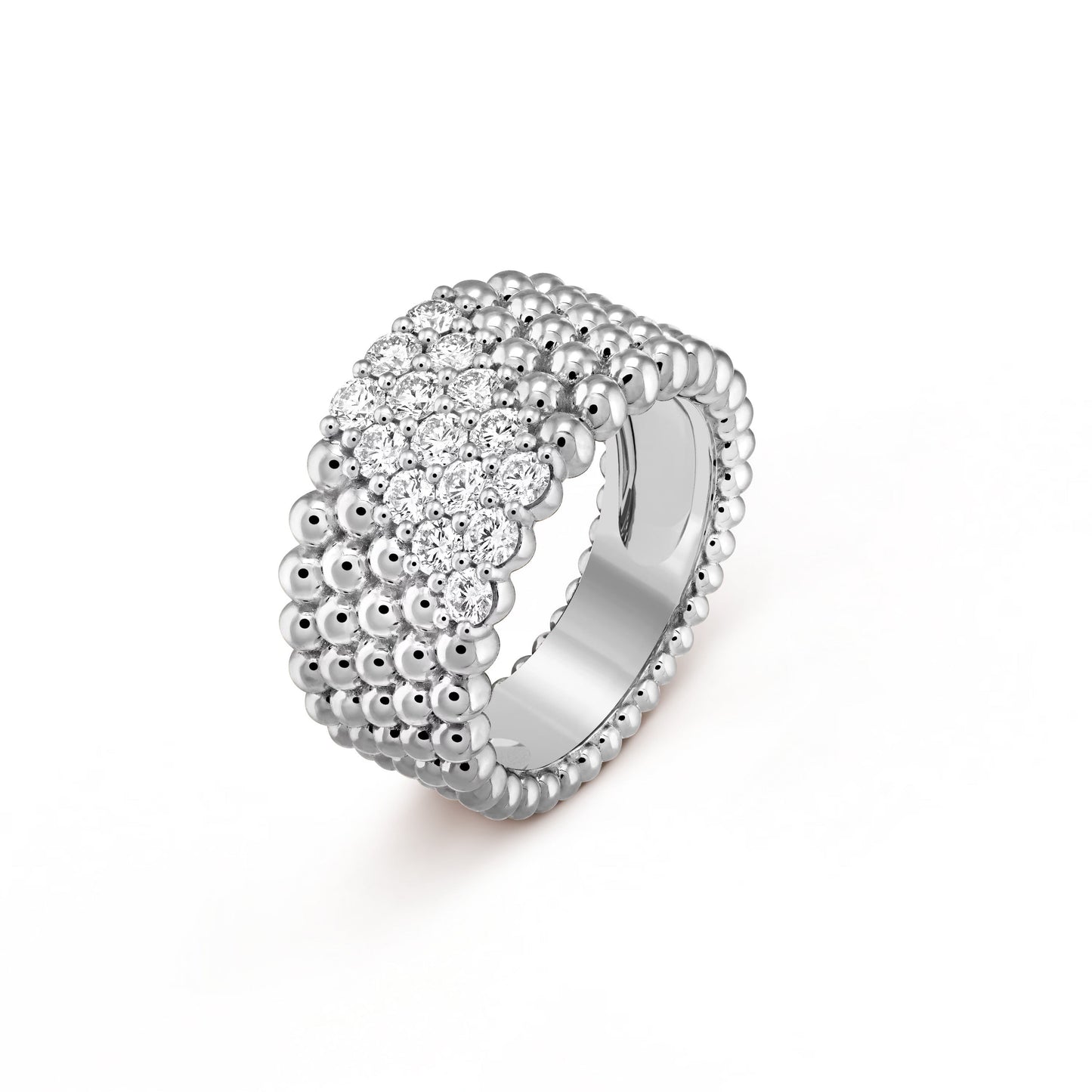 Perlée Diamonds Five Rows Ring