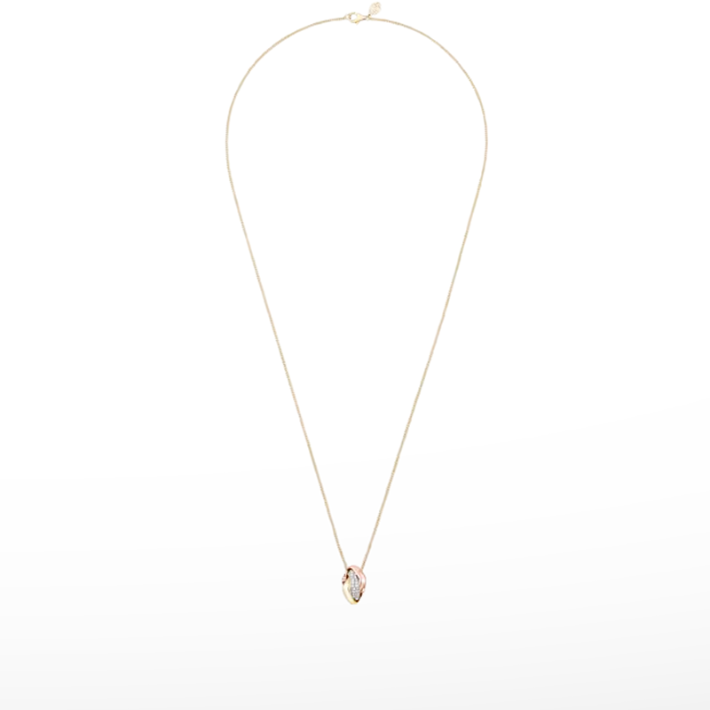 Trinity Cushion Diamond Necklace