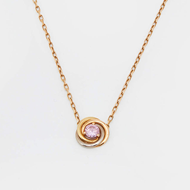 Trinity Pink Sapphire Necklace