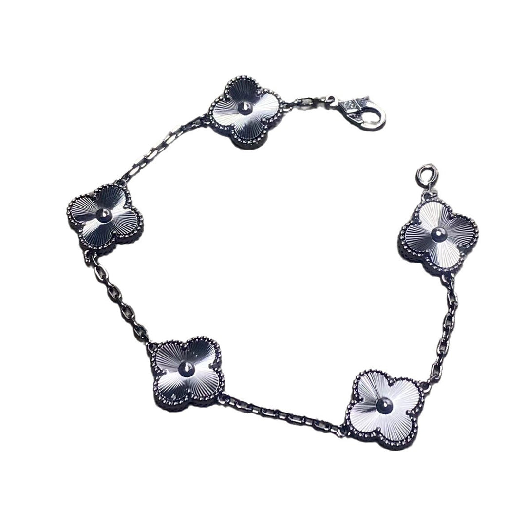 Vintage Alhambra Full Black Bracelet