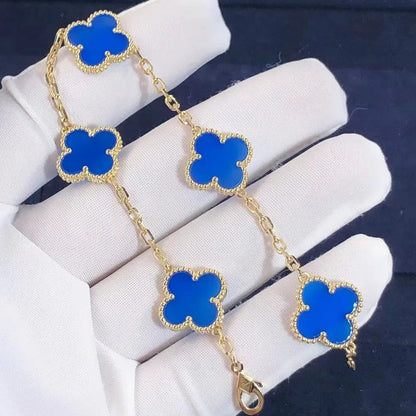 Vintage Alhambra Blue Bracelet