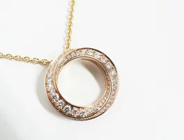 Spiral Pavé Diamond Pendant