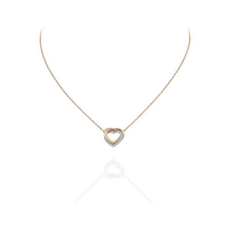Trinity Heart Diamond Necklace