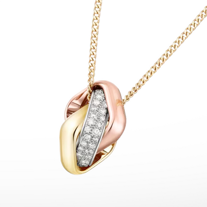 Trinity Cushion Diamond Necklace