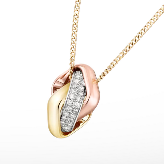 Trinity Cushion Diamond Necklace