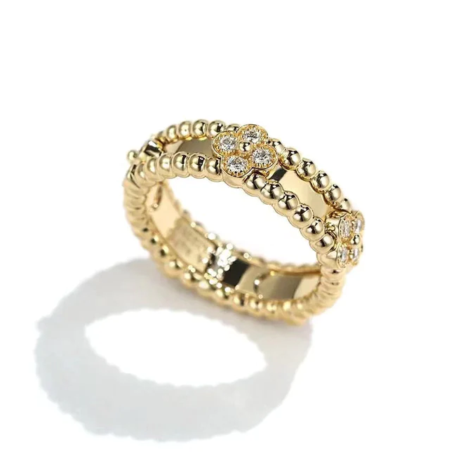 Perlée Diamond Ring Sweet Clovers