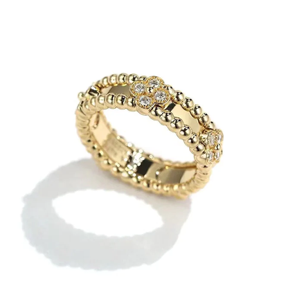 Perlée Diamond Ring Sweet Clovers