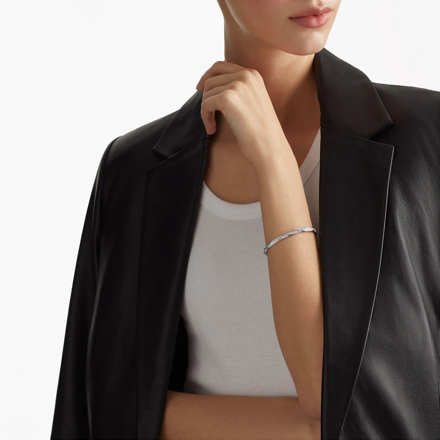 Laurence  Signature Pavé Diamond Bangle