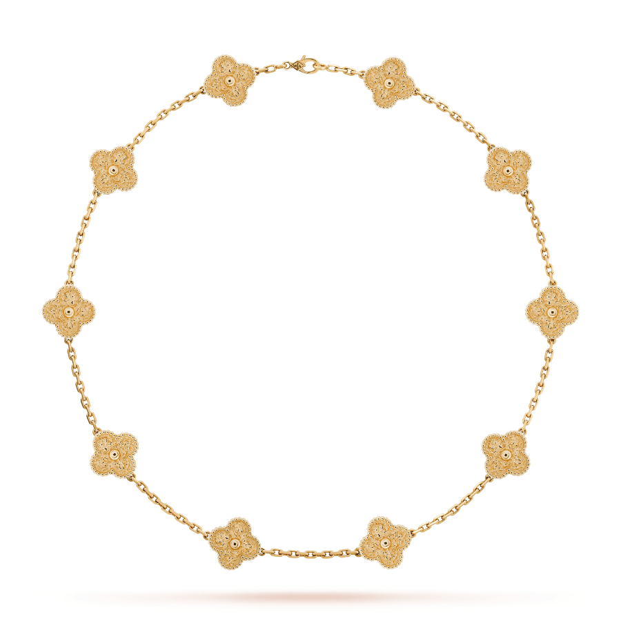 Vintage Alhambra 10 Motifs Necklace