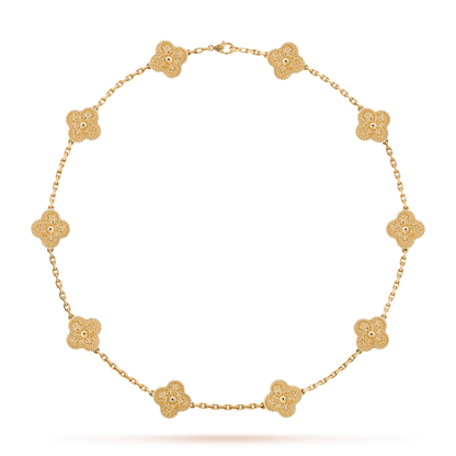 Vintage Alhambra 10 Motifs Necklace