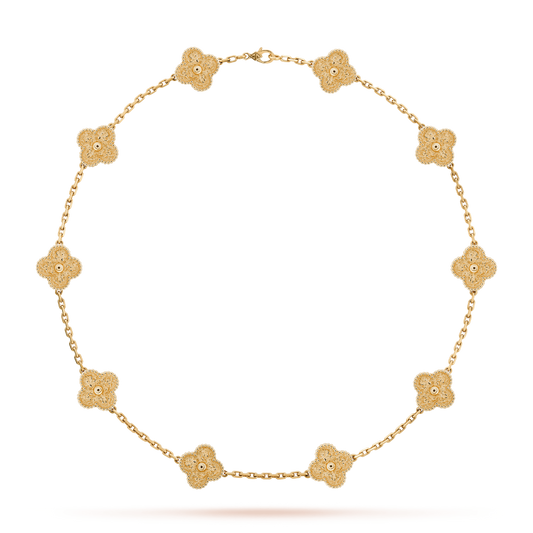 Vintage Alhambra 10 Motifs Necklace