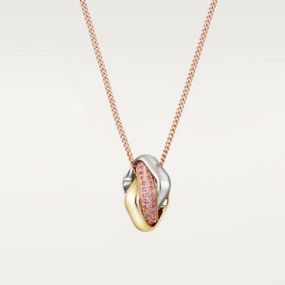 Trinity Pink Diamond Necklace