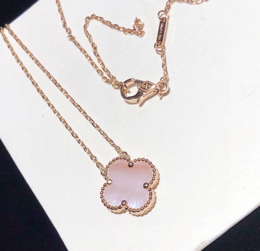 Vintage Alhambra Pink Necklace