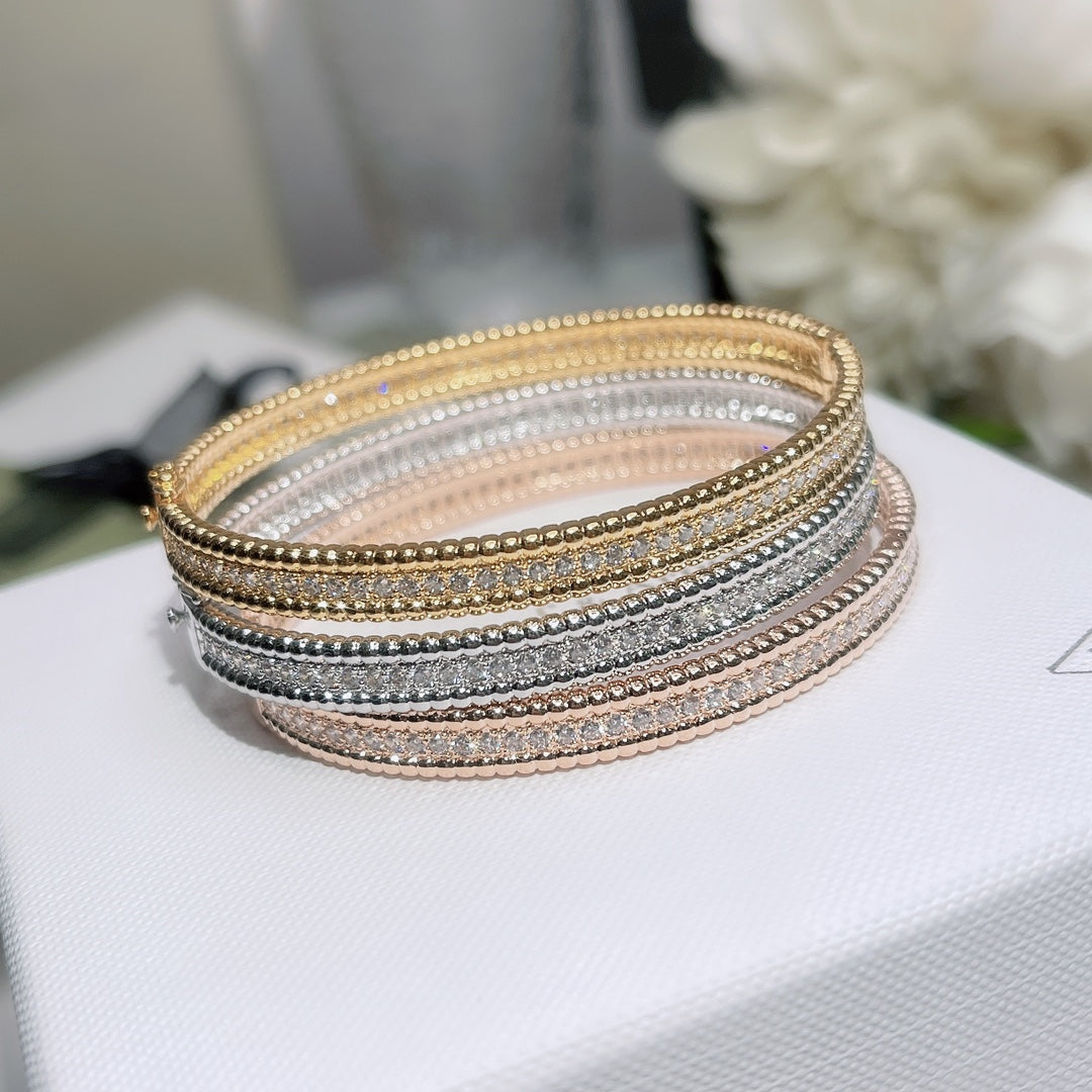 Perlée Diamonds One Row Bracelet