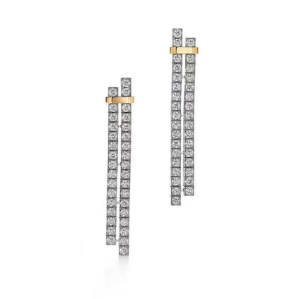 T Edge Drop Earrings
