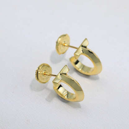 T Hoop Earrings