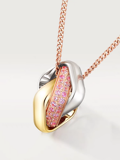 Trinity Pink Diamond Necklace