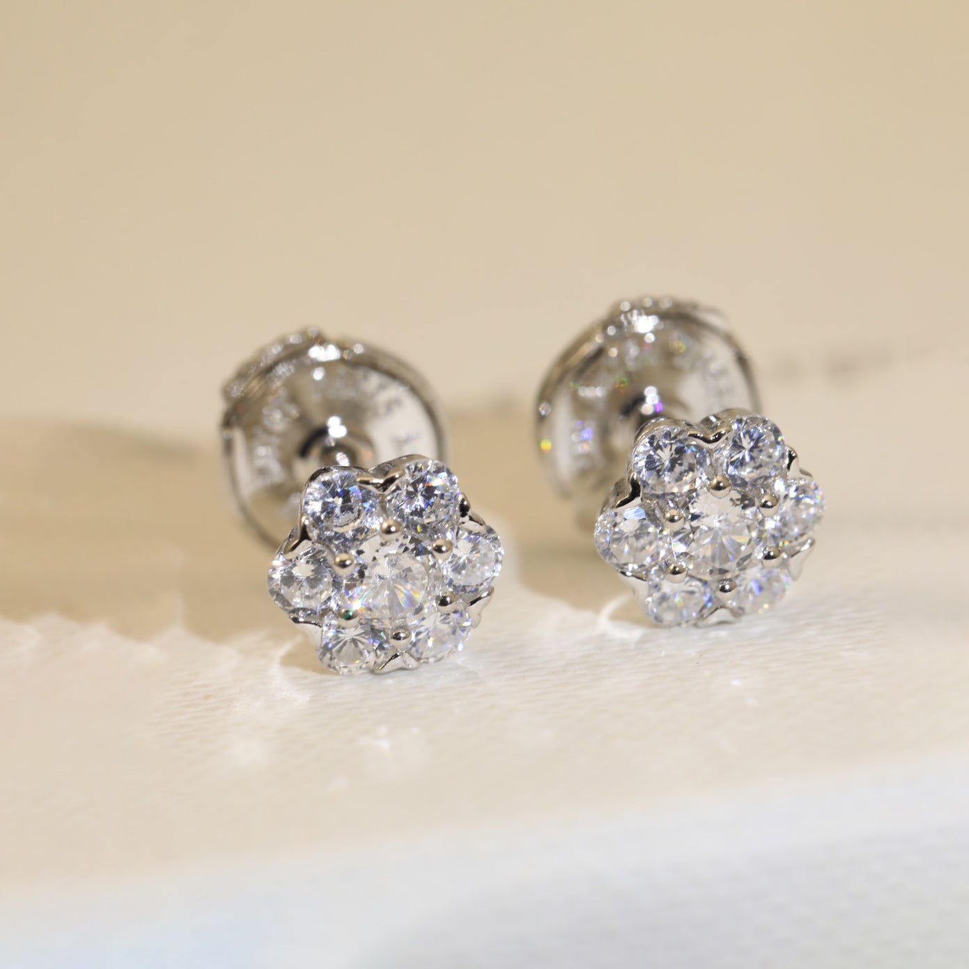 Flower Crystal Earrings