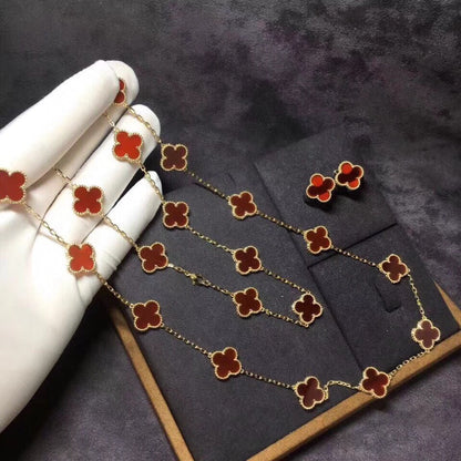 Vintage Alhambra 20 Motifs Long Necklace