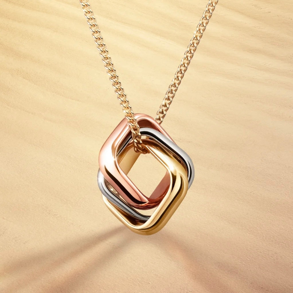 Trinity Cushion Necklace