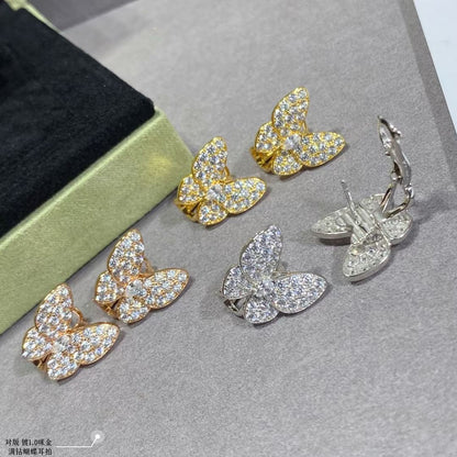 Two Butterfly Diamonds Earrings