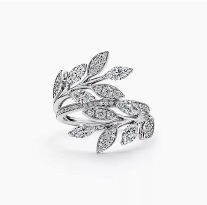 T Victoria Diamond Vine Bypass Ring