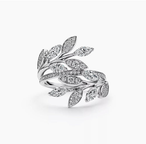 T Victoria Diamond Vine Bypass Ring