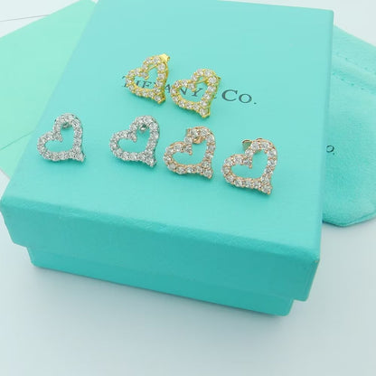 T Heart Diamonds Rose Gold Earrings