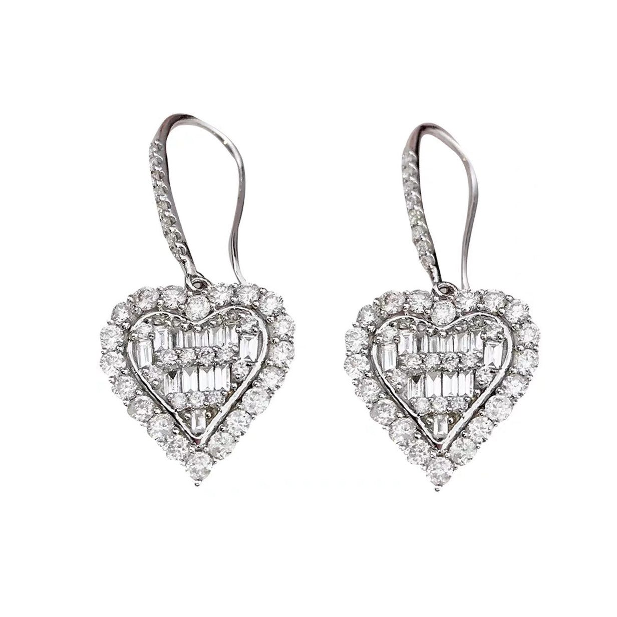 T Heart Diamonds Earrings