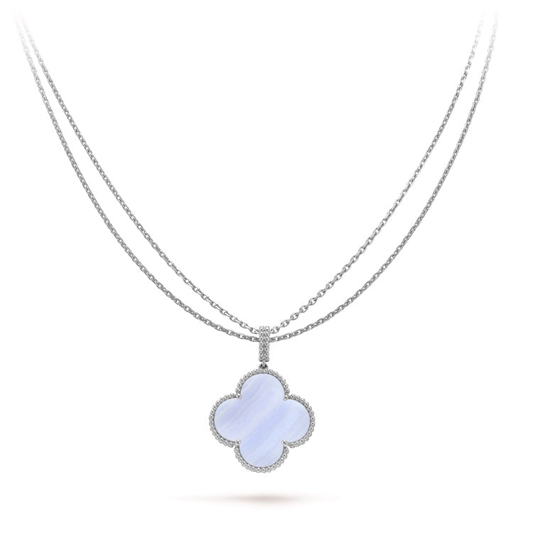 Magic Alhambra Purple Necklace