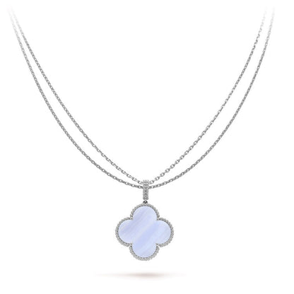 Magic Alhambra Purple Necklace