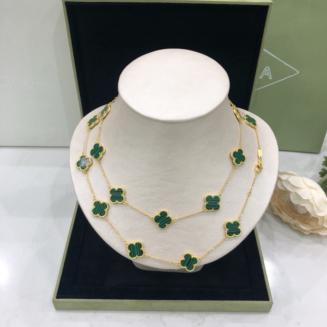 Vintage Alhambra 20 Motifs Long Necklace