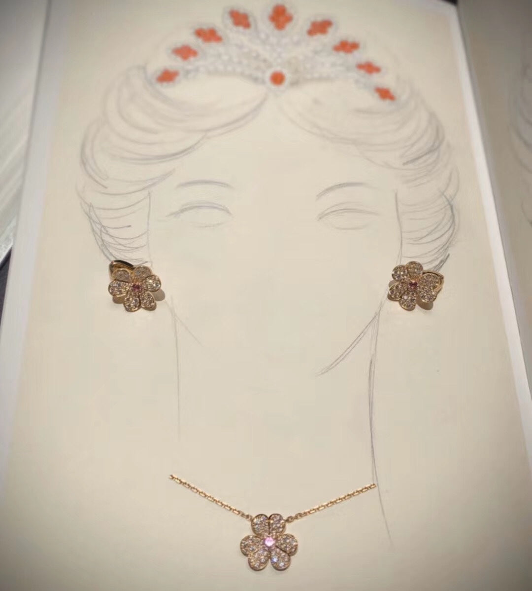 Frivole Pink Sapphire Earrings