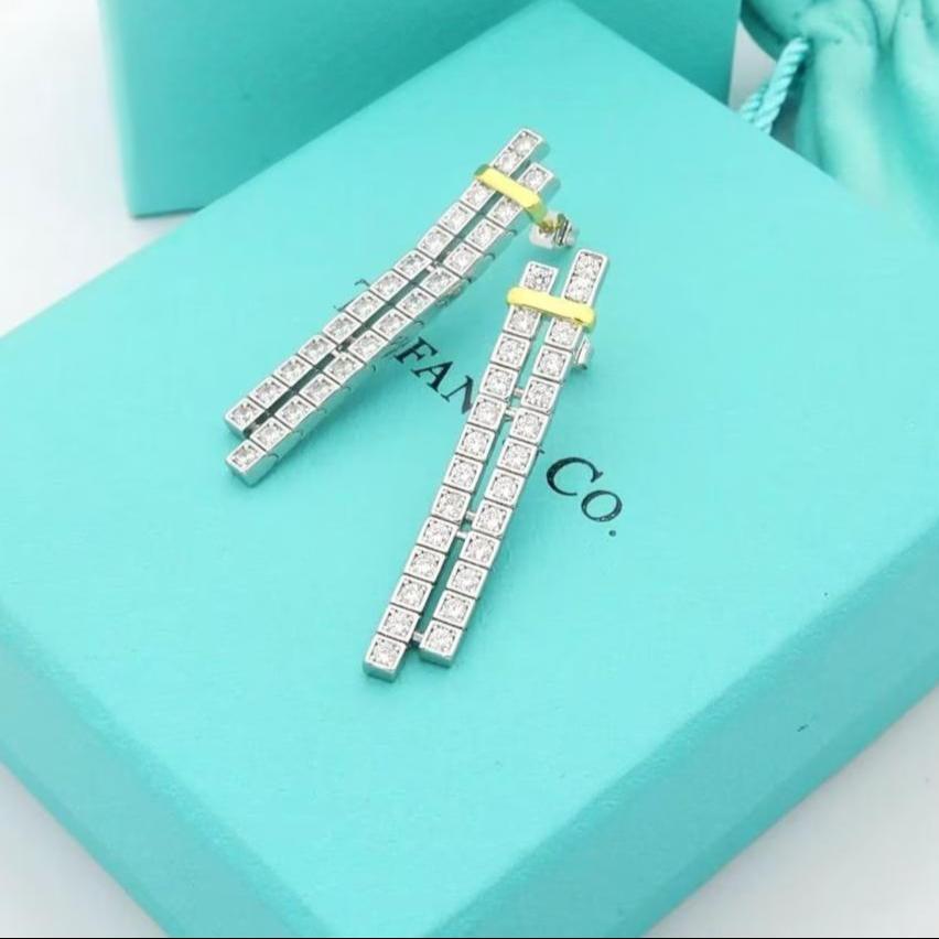 T Edge Drop Earrings