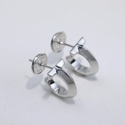 T Hoop Earrings