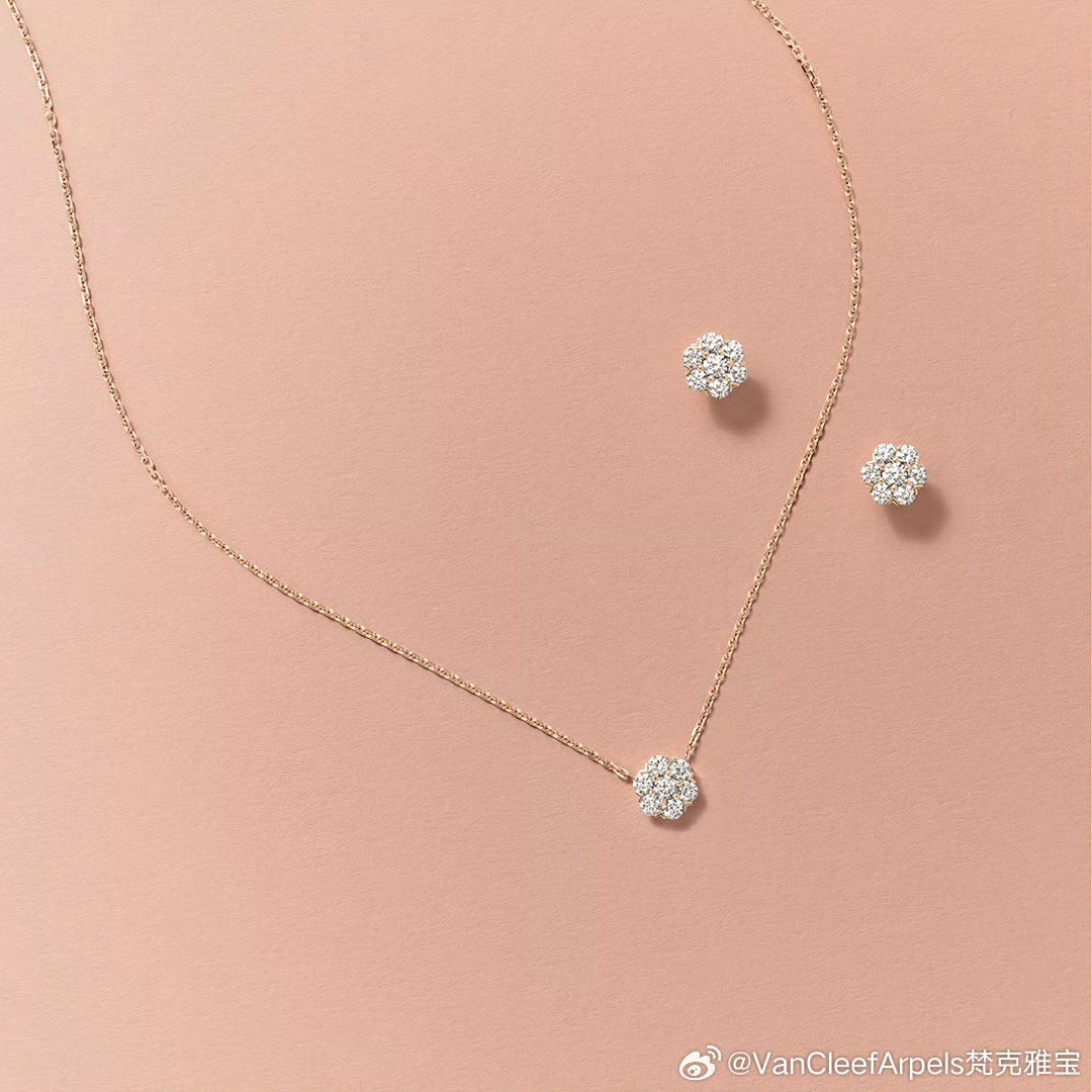 Flower Crystal Earrings