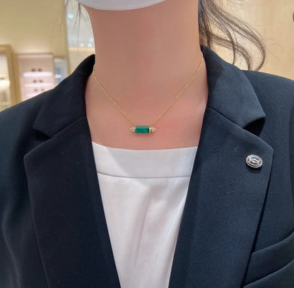 Les Berlingots De Malachite Necklace