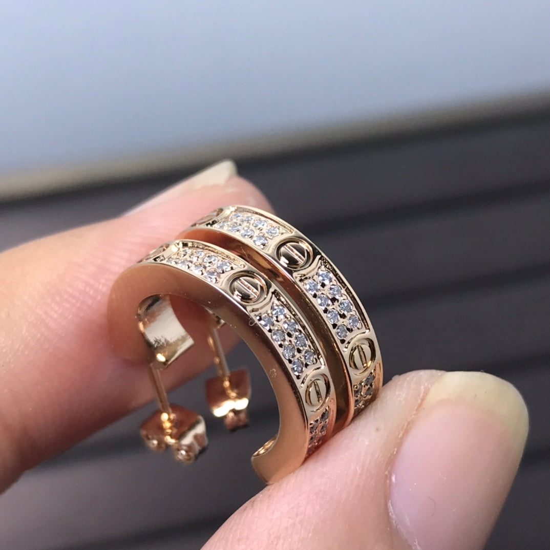 Love Pave Diamonds Earrings