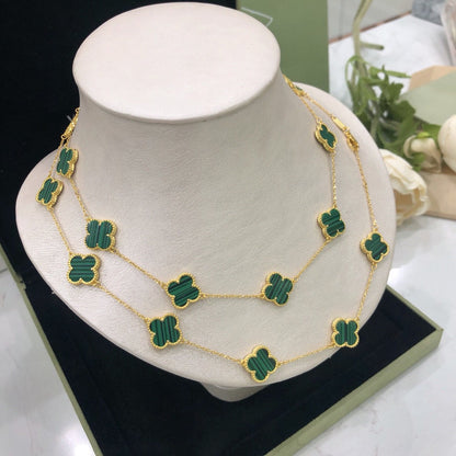 Vintage Alhambra 20 Motifs Long Necklace