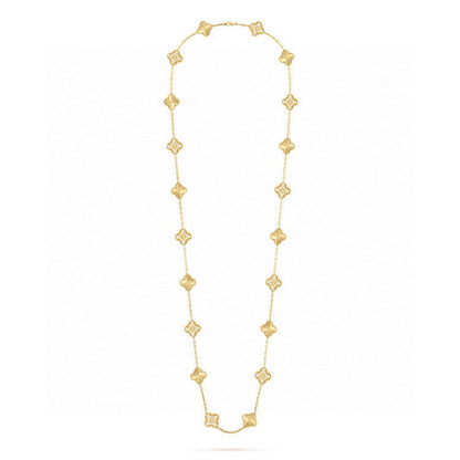 Vintage Alhambra 20 Motifs Long Necklace