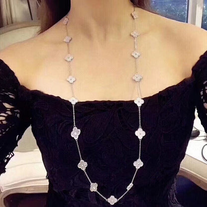 Vintage Alhambra 20 Motifs Long Necklace