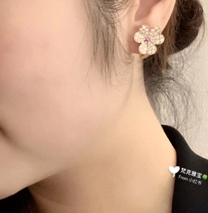 Frivole Pink Sapphire Earrings