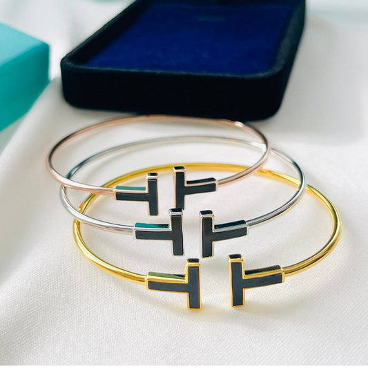 T Black Bracelet