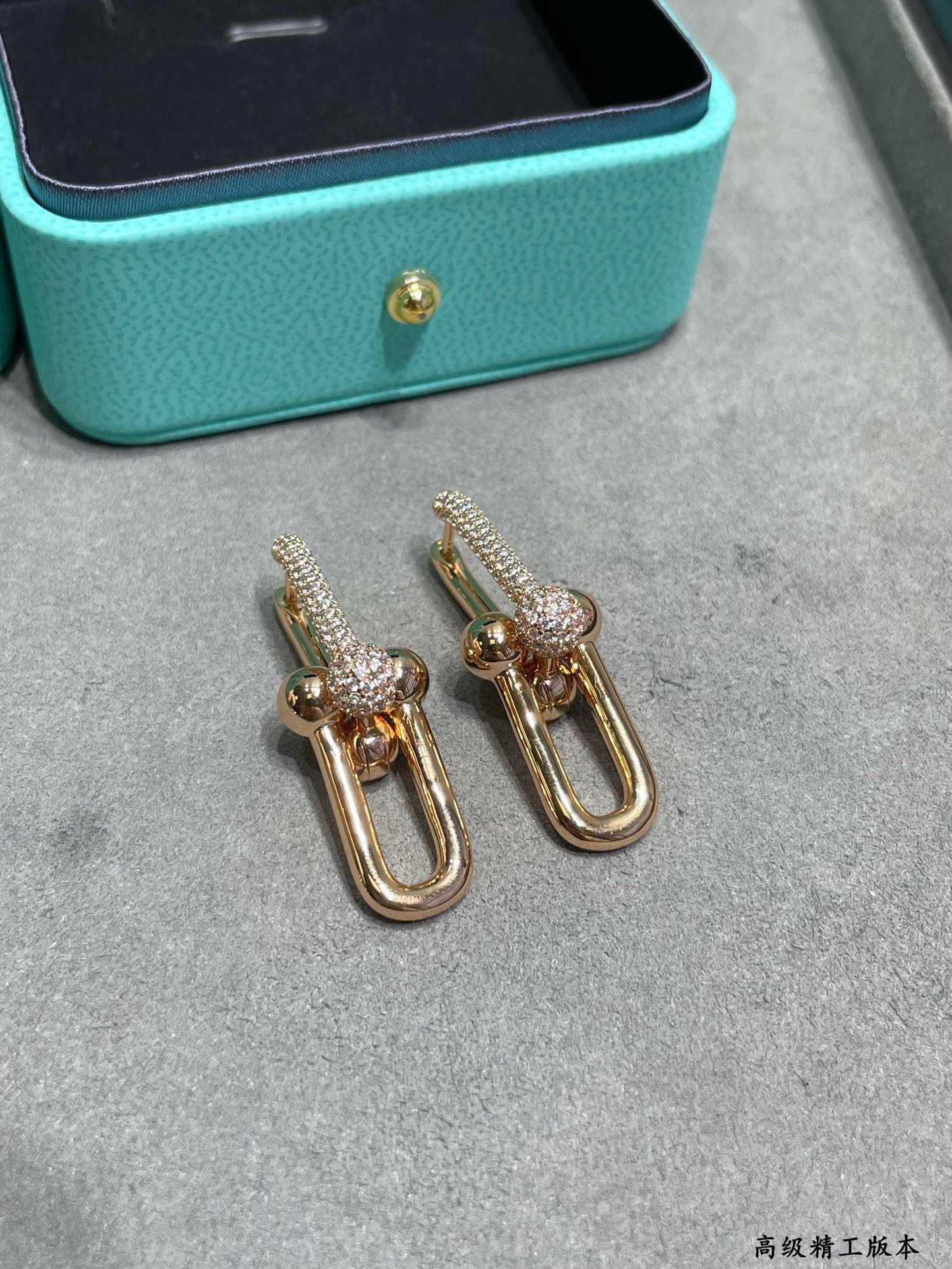 T HardWear Large Link Diamonds Earrings