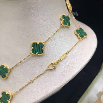 Vintage Alhambra 20 Motifs Long Necklace