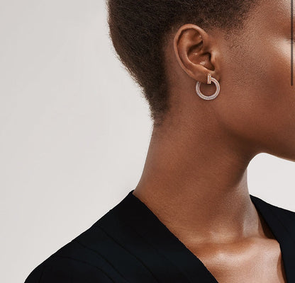 T T1 Open Hoop Earrings