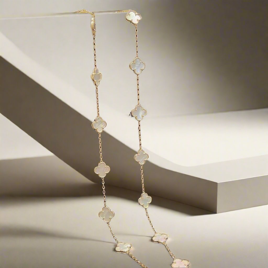 Vintage Alhambra 20 Motifs Long Necklace