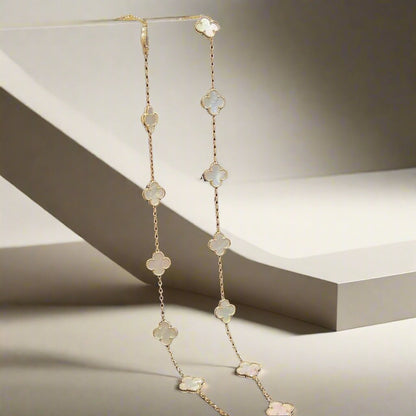 Vintage Alhambra 20 Motifs Long Necklace